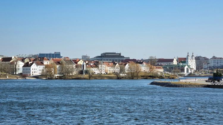 View of the waterfront in Minsk